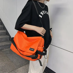 Japanese Postman Satchel Crossbody Bag for Student Sports Messenger