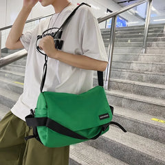 Japanese Postman Satchel Crossbody Bag for Student Sports Messenger