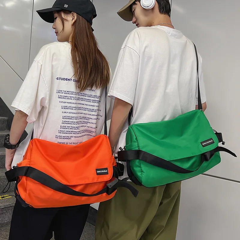 Japanese Postman Satchel Crossbody Bag for Student Sports Messenger