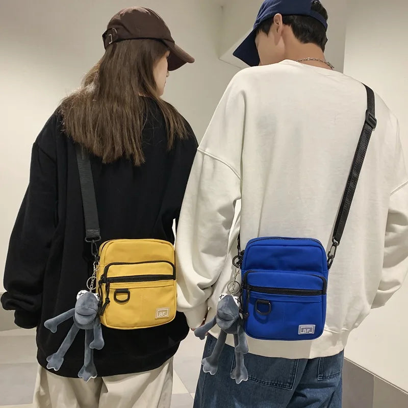 Canvas Crossbody Bag Small Shoulder Messenger Purse for Girl Japanese Student