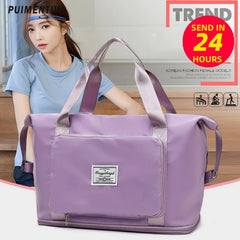 Women Men Sports Gym Bag Travel Duffle Bag Tote Handbag Multifunction