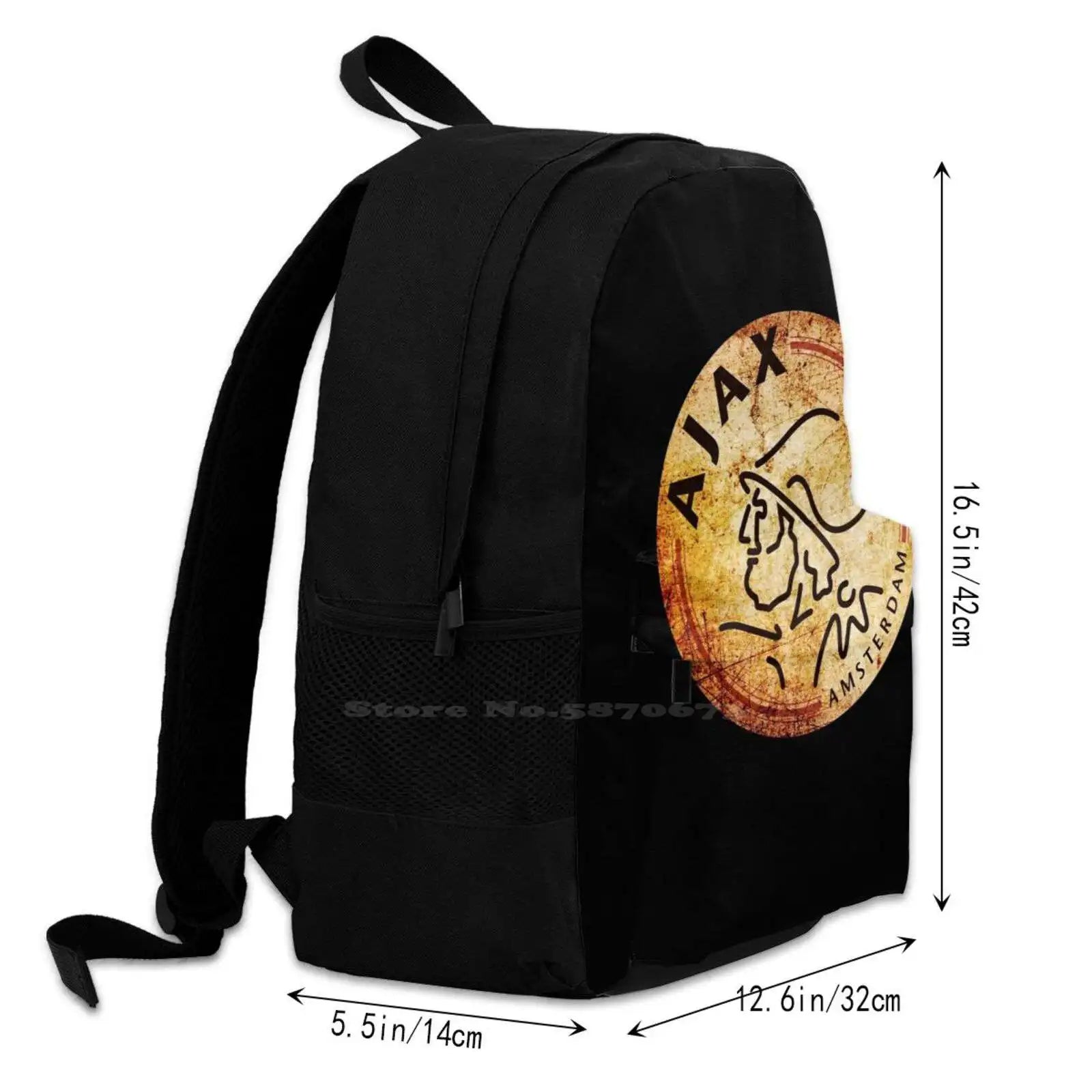 Amsterdam Club Football Laptop Travel School Bags