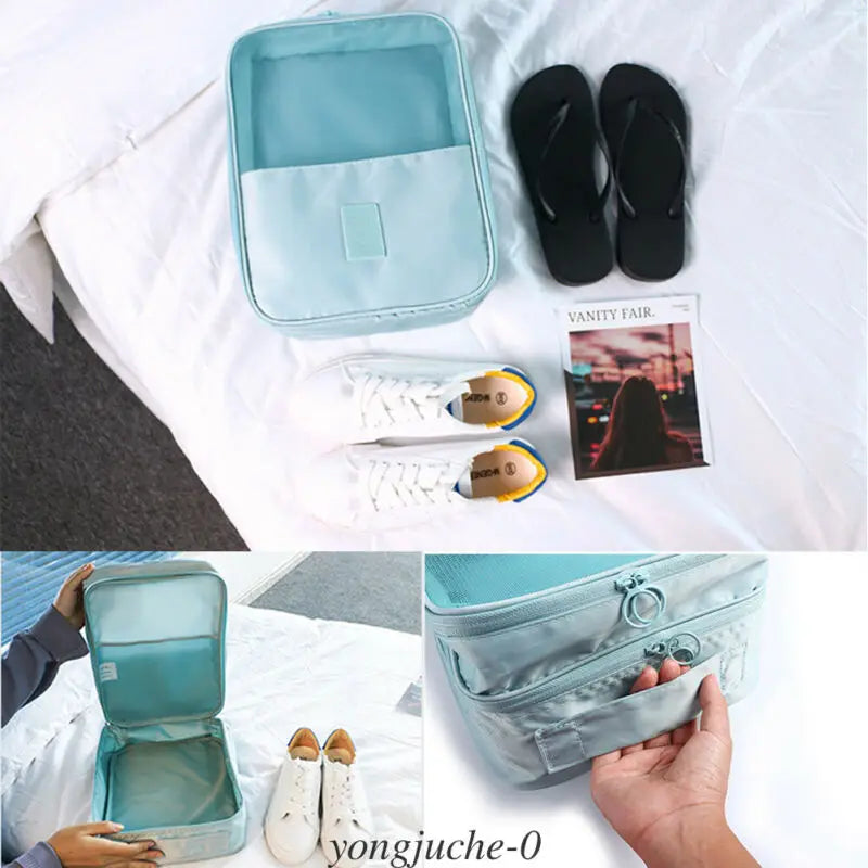 Waterproof Travel Storage Bag Shoes Pouch Shoe Tote Case Zip Handbags