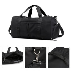Women Men Sports Gym Shoulder Bag Large Capacity Casual Nylon Handbags