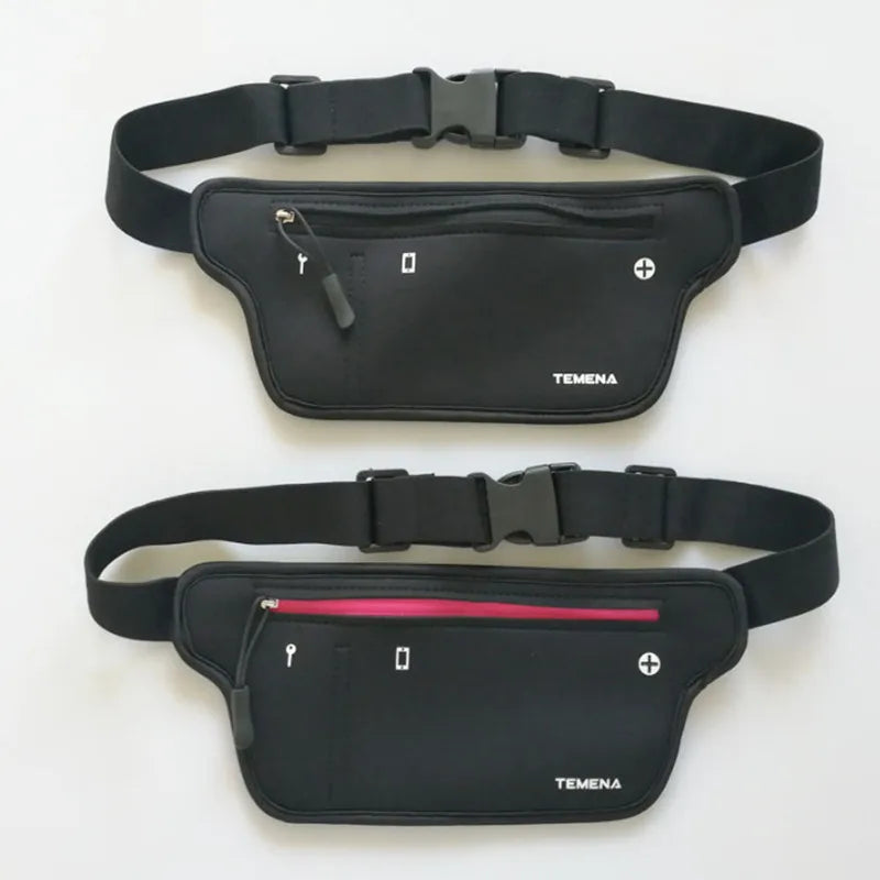 Colorful Unisex Waist Bag Waterproof Zipper Pouch