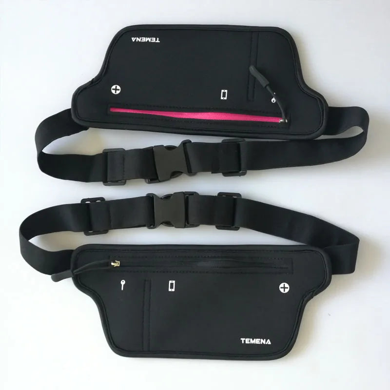 Colorful Unisex Waist Bag Waterproof Zipper Pouch
