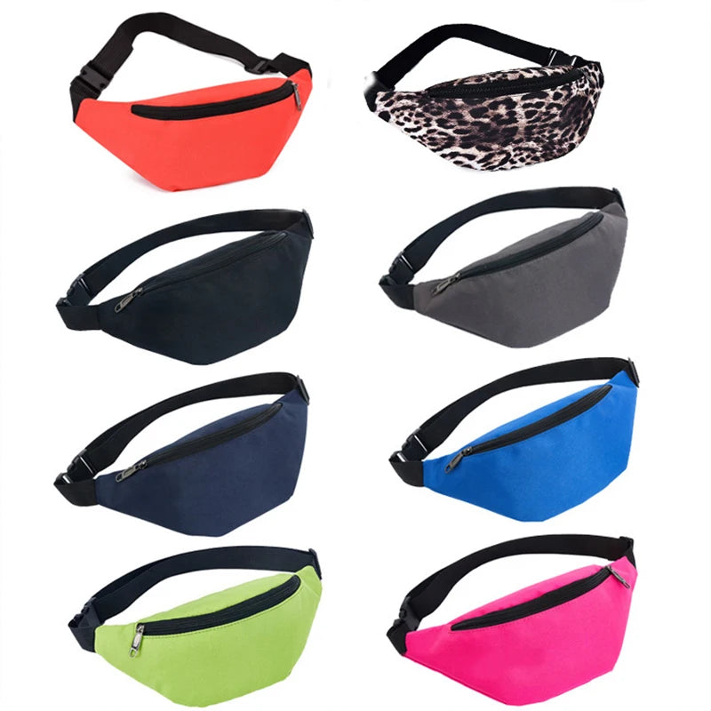 Canvas Waist Bag Fanny Pack Sports Money Phone Female Bum Belt Bags