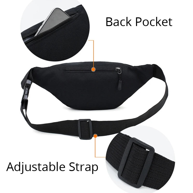 Waterproof Waist Bag Running Sport Chest Fanny Pack Red Belt Bag 193