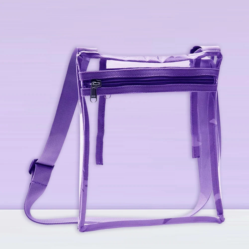 Clear TPU Crossbody Bag Stadium Approved with Inner Pocket
