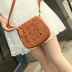 Vintage Diamond Lattice Shoulder Bag