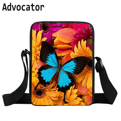 Kids Butterfly Messenger Bag Girls Boys Mini Shoulder Bag