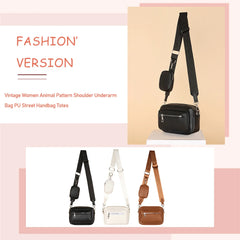 Women Messenger Bag Handbag Leather Shoulder Tote Bag Soft Square Crossbody Bags