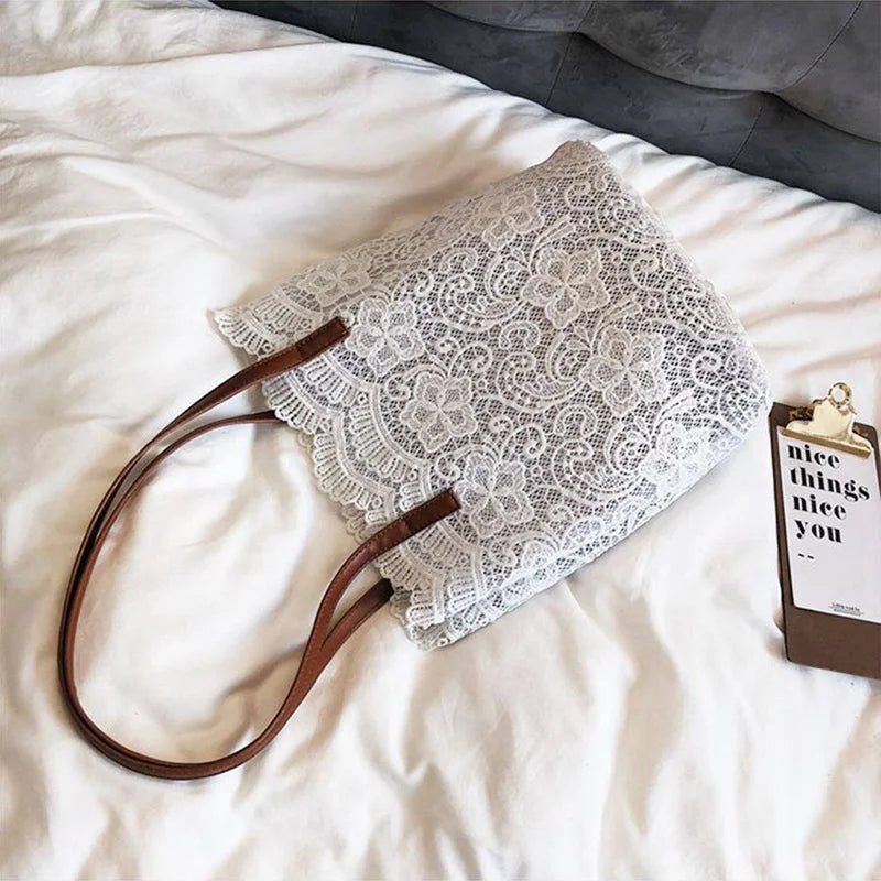 Women Messenger Bag Single Strap Shoulder Bag Lady Lace Crossbody Bags