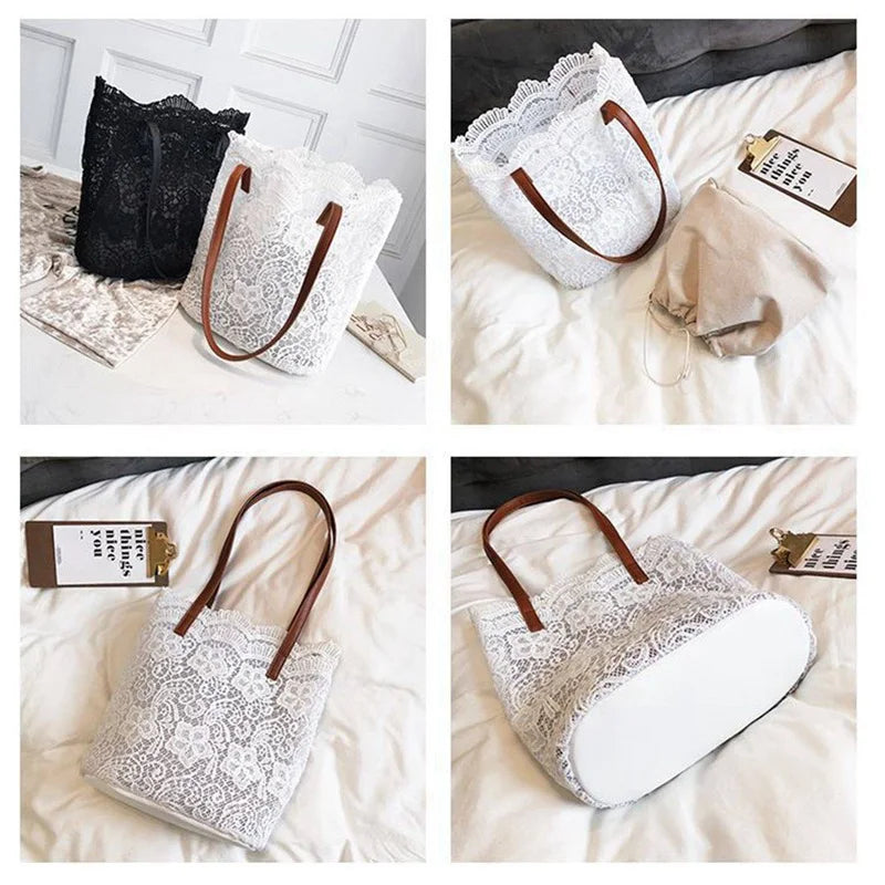 Women Messenger Bag Single Strap Shoulder Bag Lady Lace Crossbody Bags