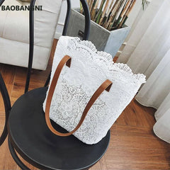 Women Messenger Bag Lace Crossbody Handbag Single Strap Shoulder Bag