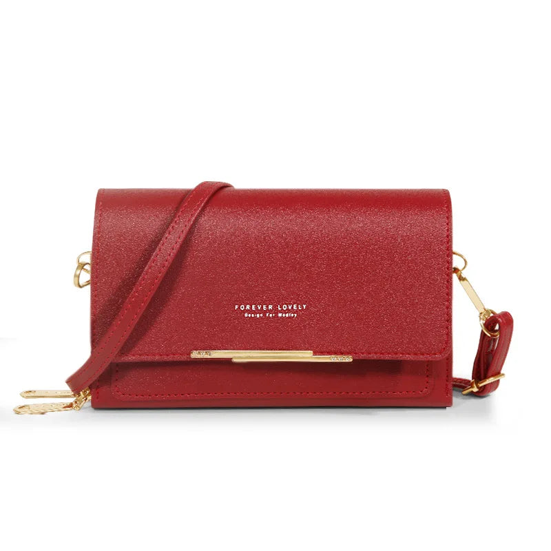 Square Cloth Pattern Messenger Bag Turn Lock Mini Handbag
