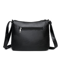 Sheepskin Grain Crossbody Bag Women Messenger Bag with Pendant