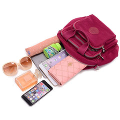 Women Messenger Bags Clutch Handbags Three Zipper Main Bag Shoulder Crossbody