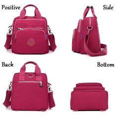 Women Messenger Bags Clutch Handbags Three Zipper Main Bag Shoulder Crossbody