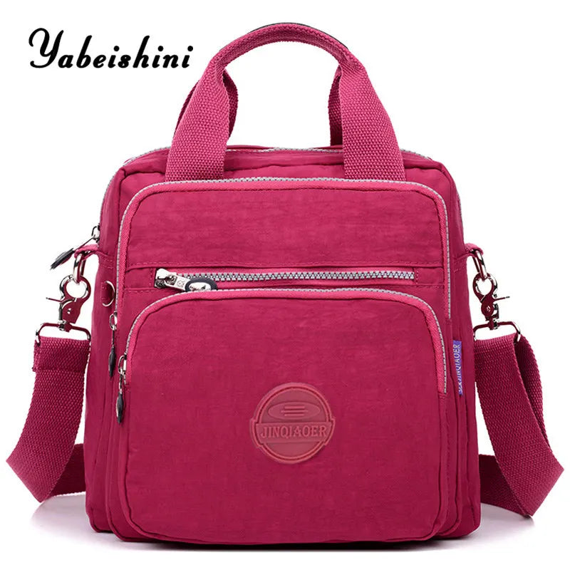 Women Messenger Bags Clutch Handbags Three Zipper Main Bag Shoulder Crossbody
