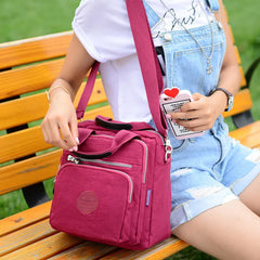 Women Messenger Bags Clutch Handbags Three Zipper Main Bag Shoulder Crossbody