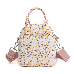 Colorful Dots Nylon Crossbody Bag Headphone Handbag