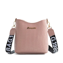 Crocodile Pu Leather Women Messenger Bag Shoulder Handbag