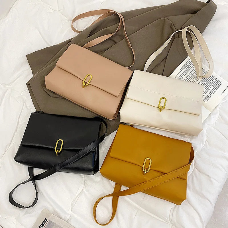 Women Crossbody Bags Small Square Leather Satchel