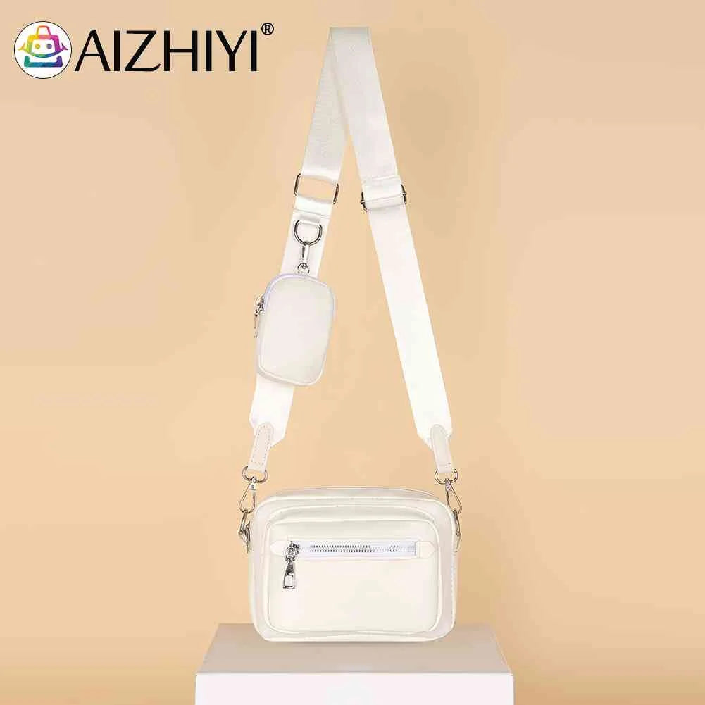 Soft Leather Crossbody Bag with Small Purse for Women