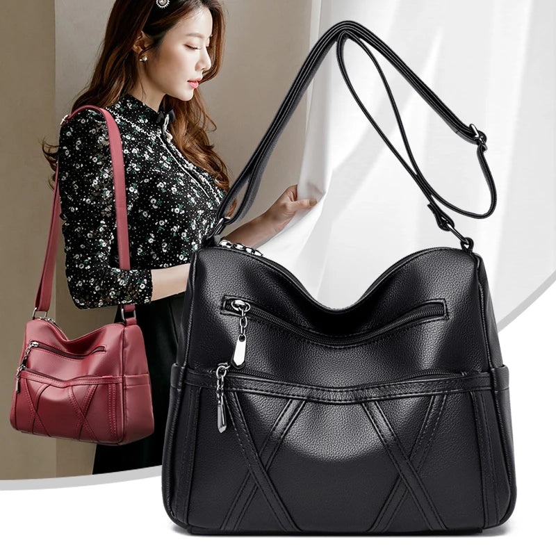 Women Messenger Bags Female Leather Ladies Purses and Handbags