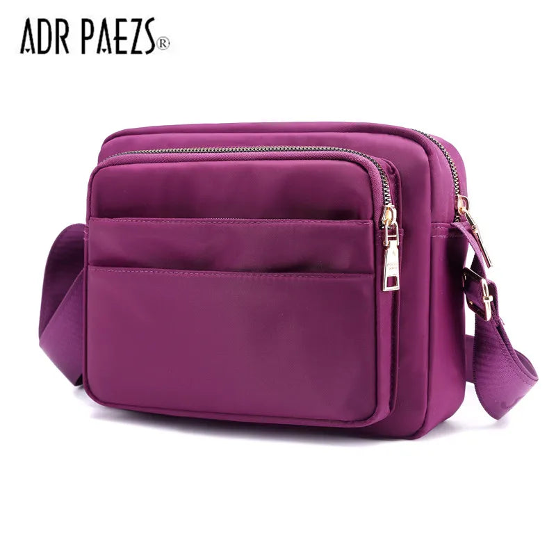 Waterproof Nylon Women Messenger Bag Handbag Shoulder Bag Crossbody Bag
