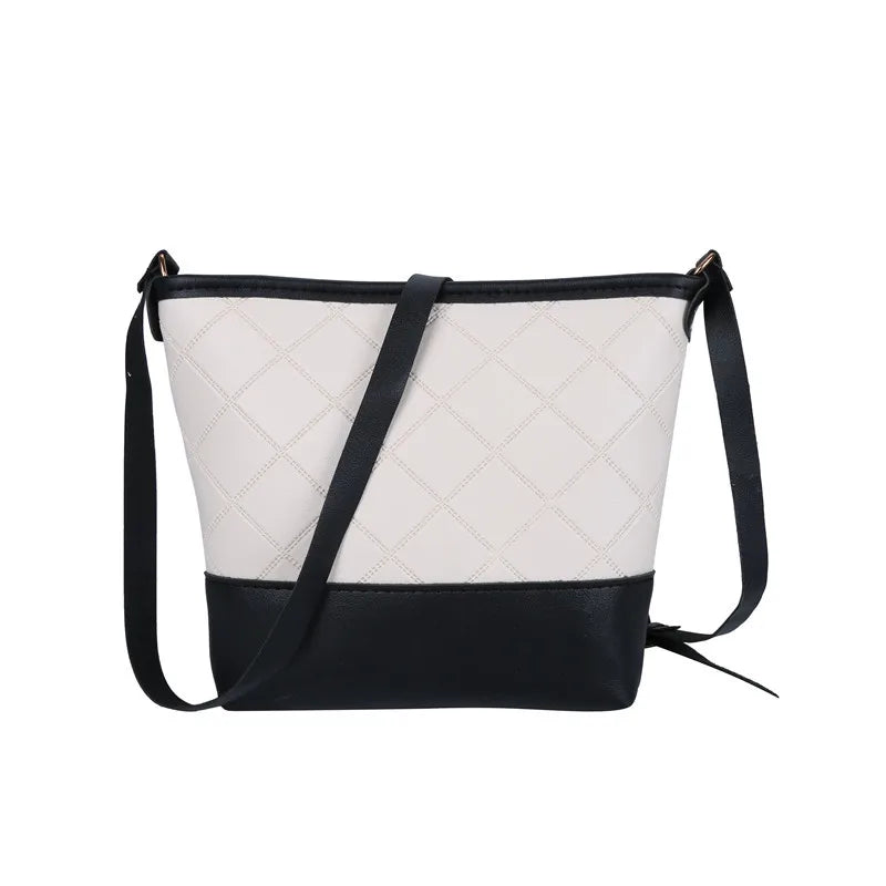 Vintage Leather Messenger Bag for Women, Casual Handbag Tote