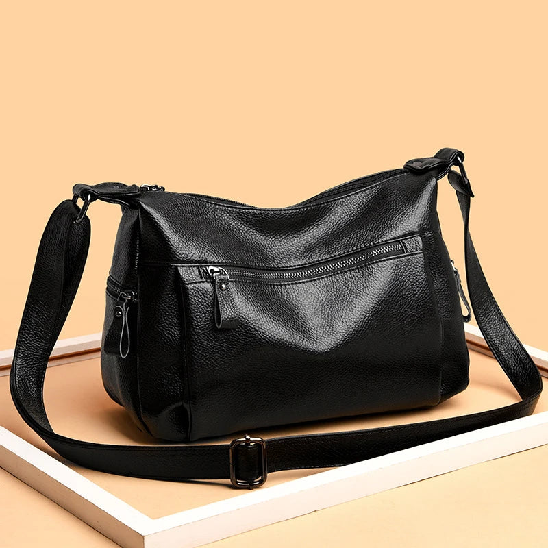 Leather Women Messenger Bag Crossbody Travel Shoulder Sac A Main Bolsa
