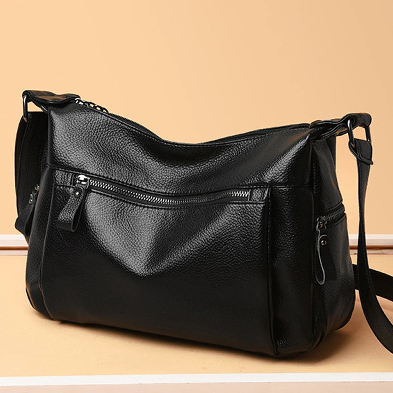Leather Women Messenger Bag Crossbody Travel Shoulder Sac A Main Bolsa