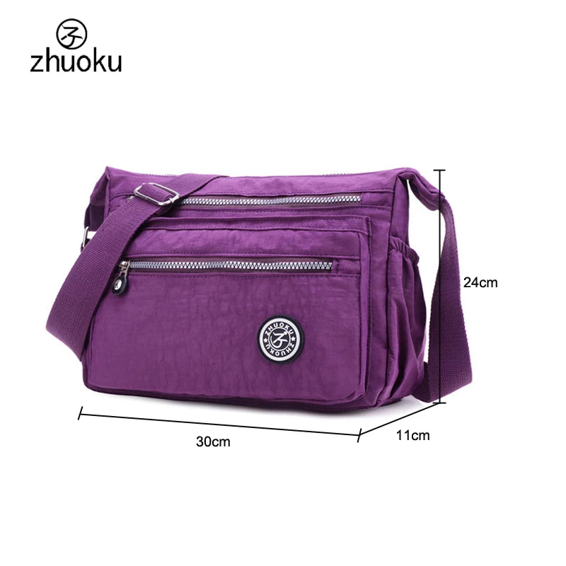 Mini Nylon Messenger Bag Women Tote Handbag Shoulder Bag Crossbody Bolsas