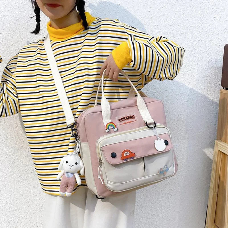 Nylon Backpacks Handbags Shoulder Bag Crossbody Schoolbags for Girls