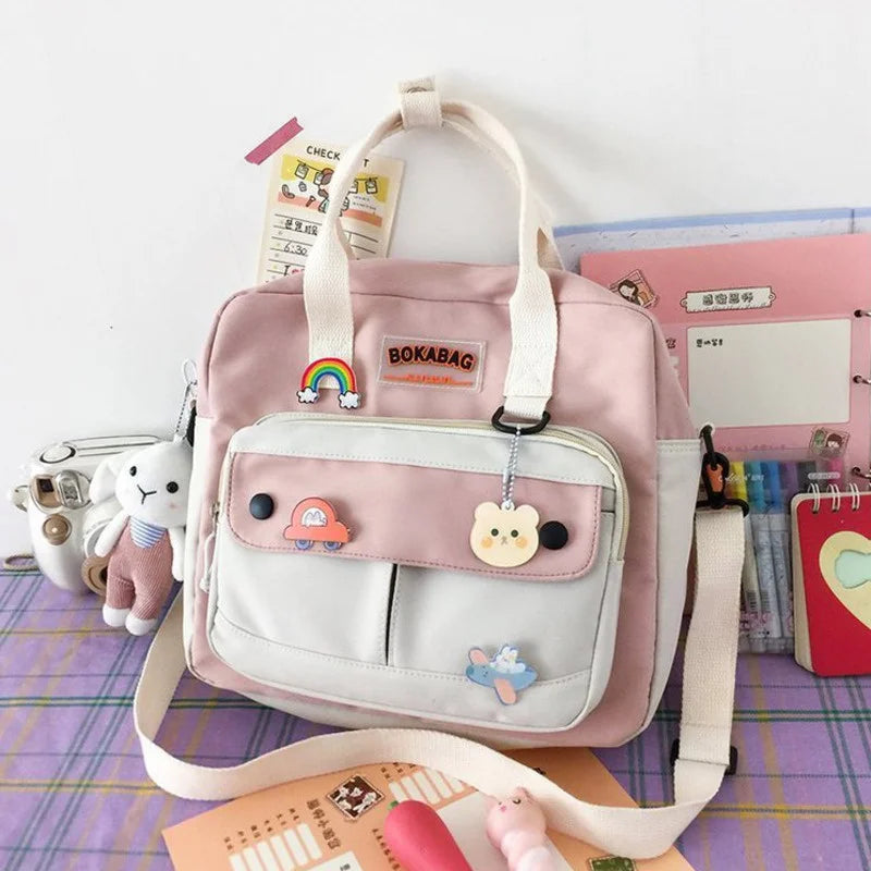 Nylon Backpacks Handbags Shoulder Bag Crossbody Schoolbags for Girls