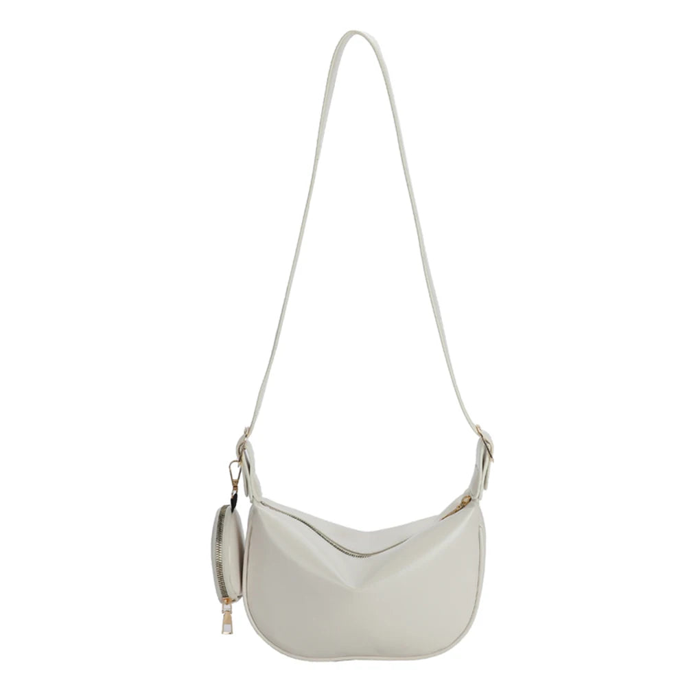 Women Messenger Bags PU Leather Shoulder Handbags Crossbody Sling with Purse