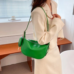 Women Messenger Bags PU Leather Shoulder Handbags Crossbody Sling with Purse
