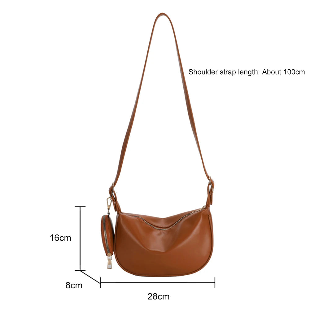 Women Messenger Bags PU Leather Shoulder Handbags Crossbody Handbags Sling