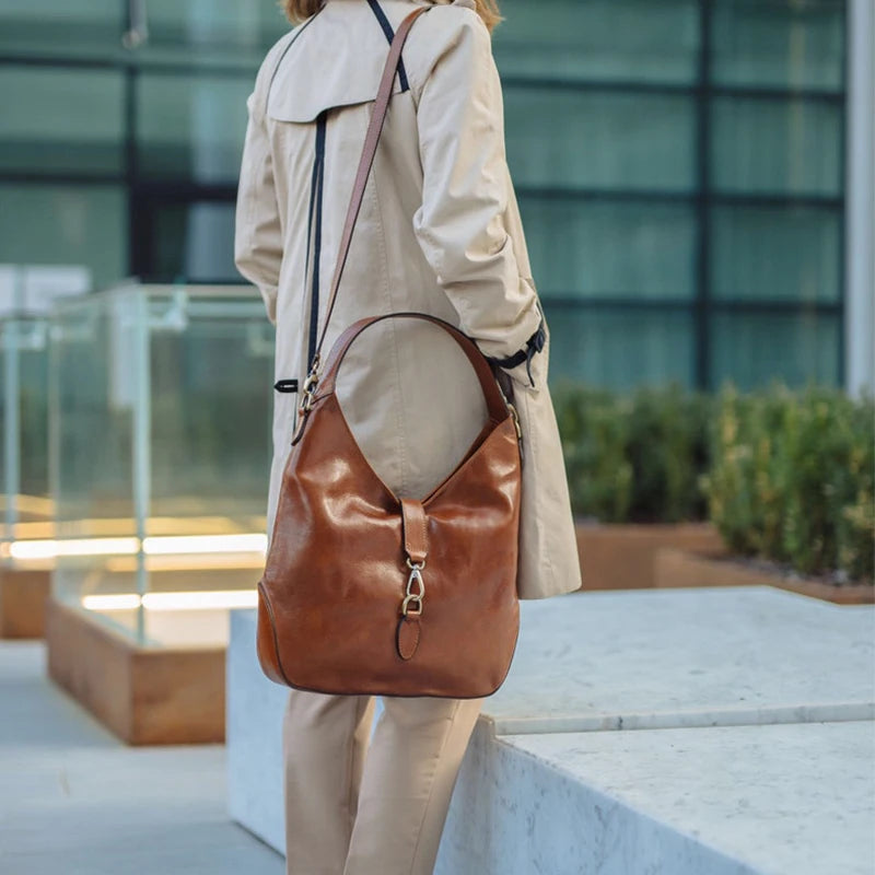 Crocodile Leather Women Messenger Bag Crossbody Shoulder Handbag