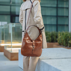 Crocodile Leather Women Messenger Bag Crossbody Shoulder Handbag