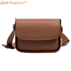 Small Leather Shoulder Crossbody Bag for Women Flap Pocket Satchel