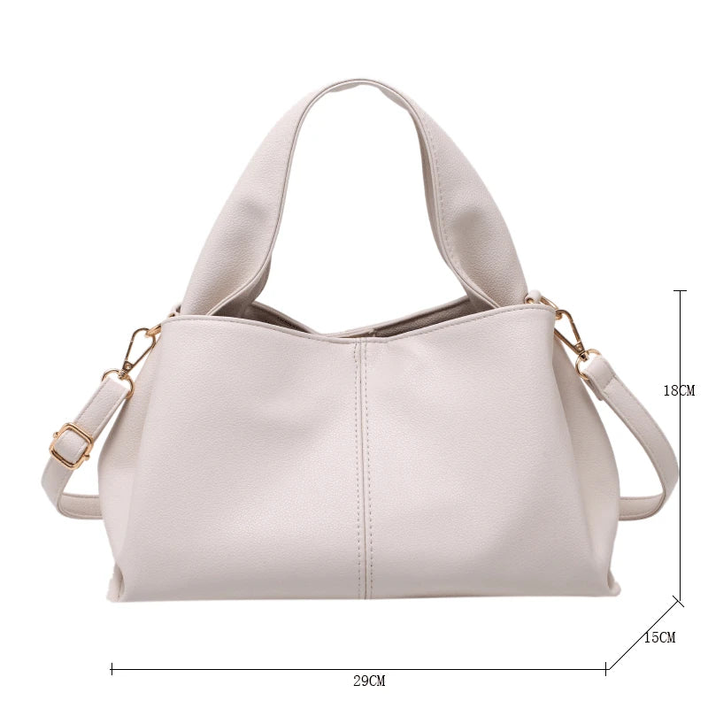 Soft Leather Shoulder Bag for Women Travel Tote Ladies Crossbody Bag for Girls