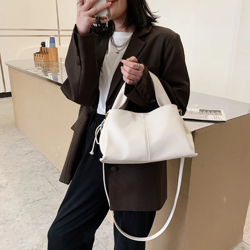 Soft Leather Shoulder Bag for Women Travel Tote Ladies Crossbody Bag for Girls