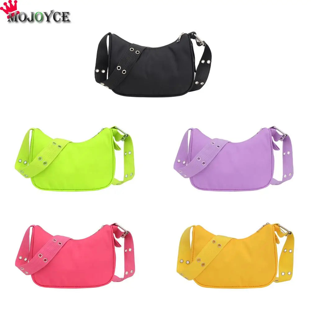 Women Messenger Bags Solid Female Shoulder Casual Nylon Handbag Ladies