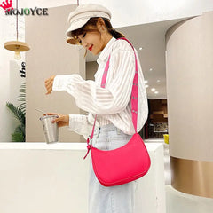 Women Messenger Bags Solid Female Shoulder Casual Nylon Handbag Ladies