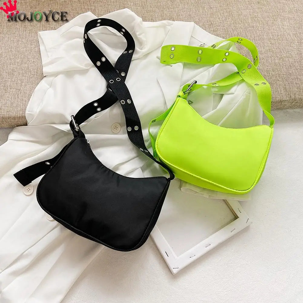 Women Messenger Bags Solid Female Shoulder Casual Nylon Handbag Ladies
