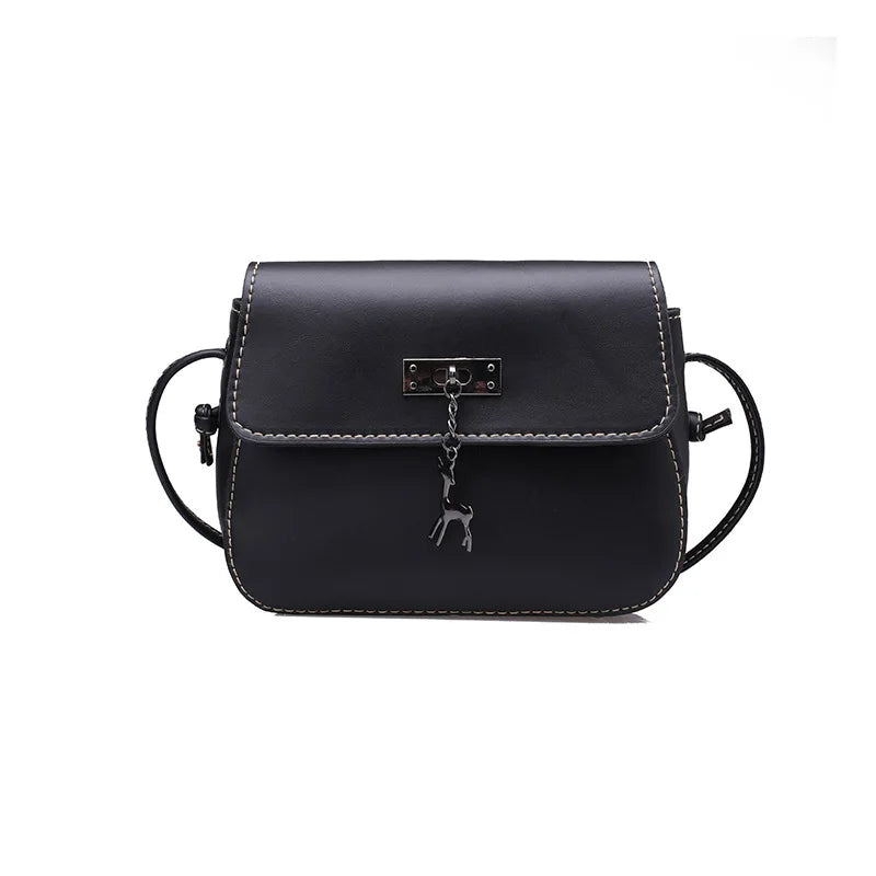 Women Messenger Bag Vintage Small Deer Toy Saddle Bag Shoulder Crossbody
