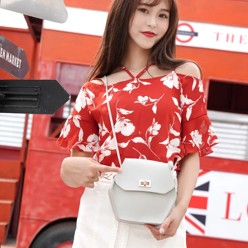 Women Messenger Bags Woman Bag Famous Brands Women Solid Cover Lock Shoulder Cro